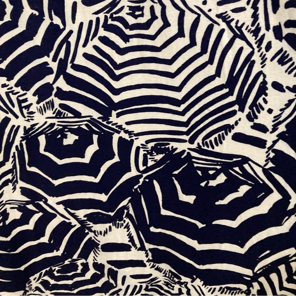 Lilly Pulitzer Sloan Oh Cabana Navy and White Zebra Print Maxi Dress Size M - Picture 5 of 14